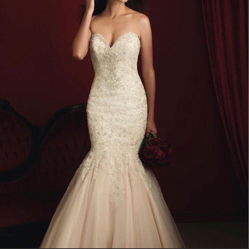 Allure Couture C363 Bridal Dress “BLUSH SIZE 12” - Picture 3 of 3